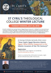 St Cyril's Winter Lecture